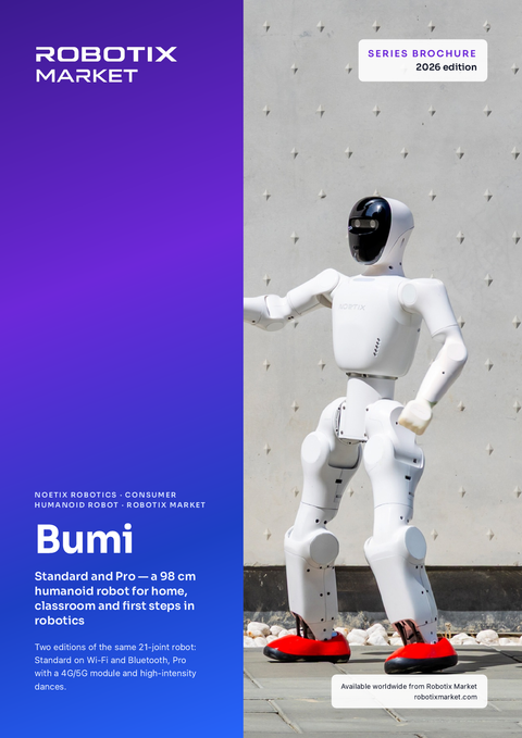 Noetix Bumi Standard humanoid robot – Produktbrochure