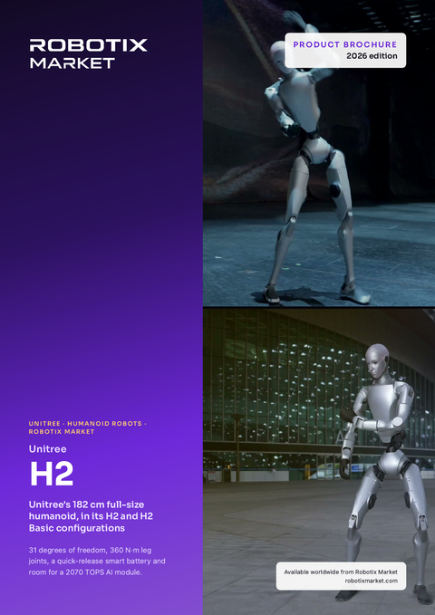 Unitree H2 humanoid robot – Produktbrochure